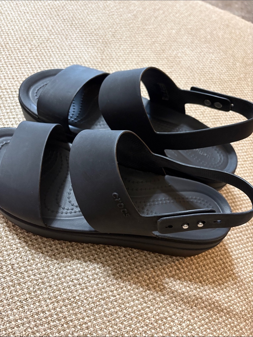 Crocs Women's Brooklyn Low Wedge Sandals LiteRide Footbed - Picture 3 of 7